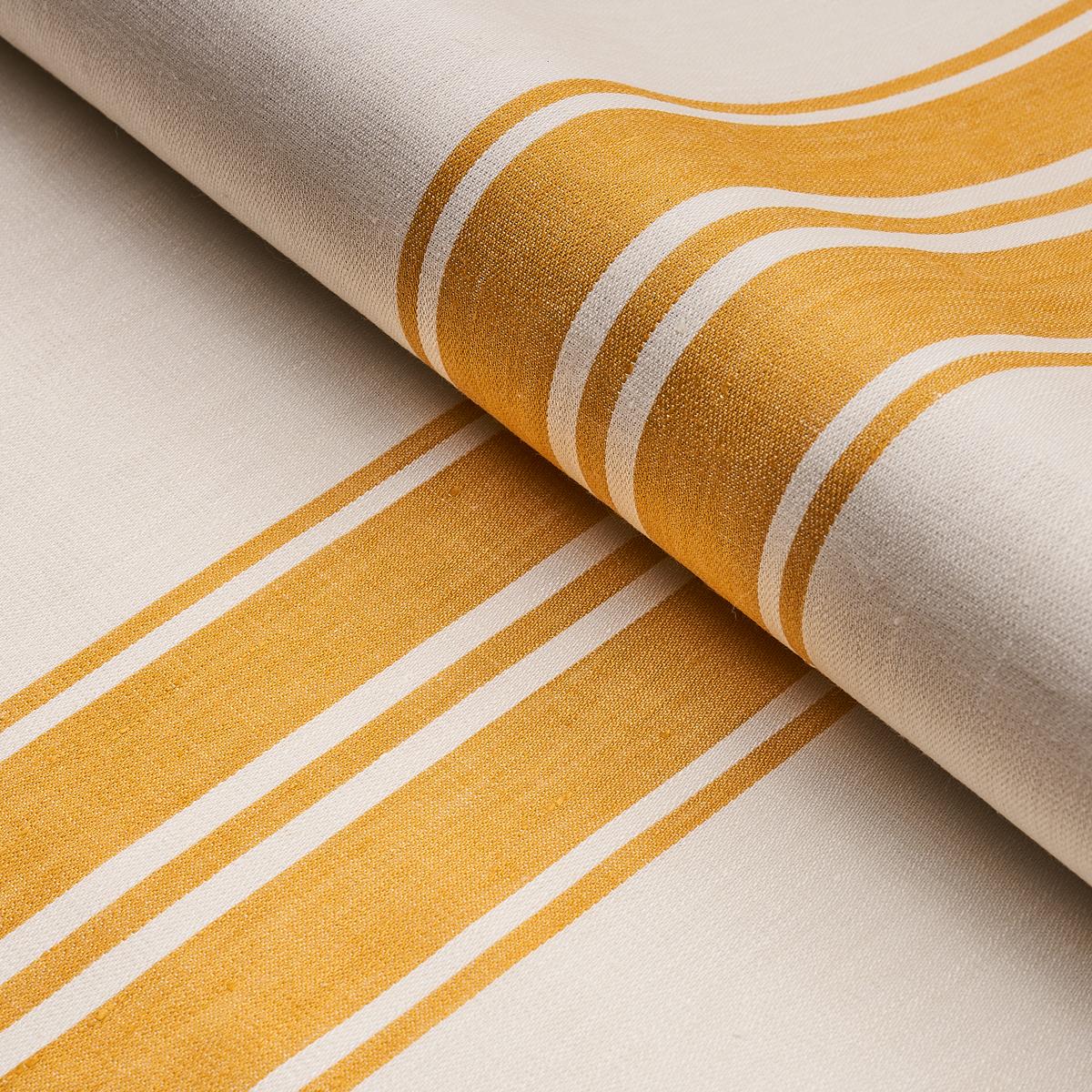 Brentwood Stripe - Yellow Fabrics | Schumacher