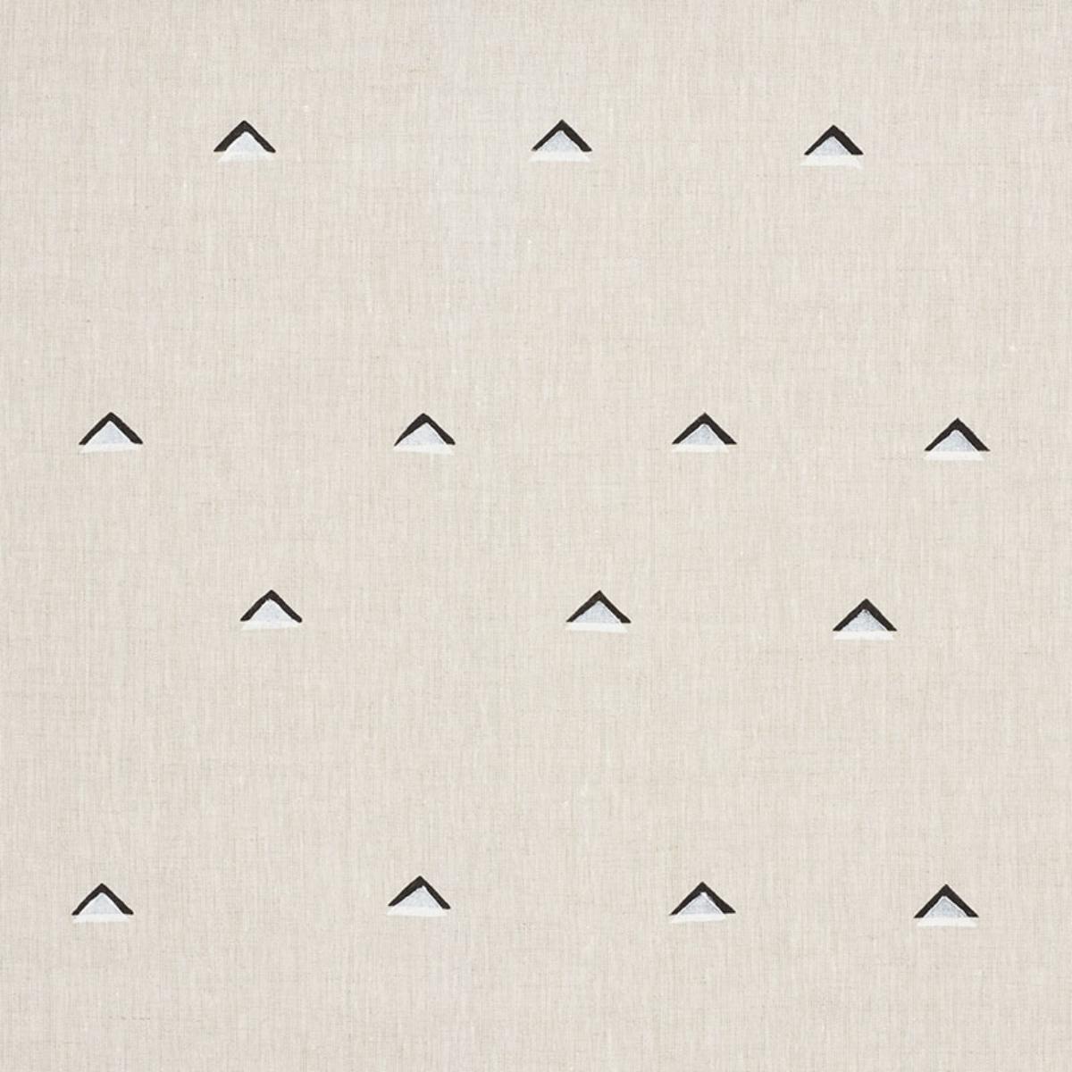 Overlapping Triangles - Black & White Fabrics | Schumacher
