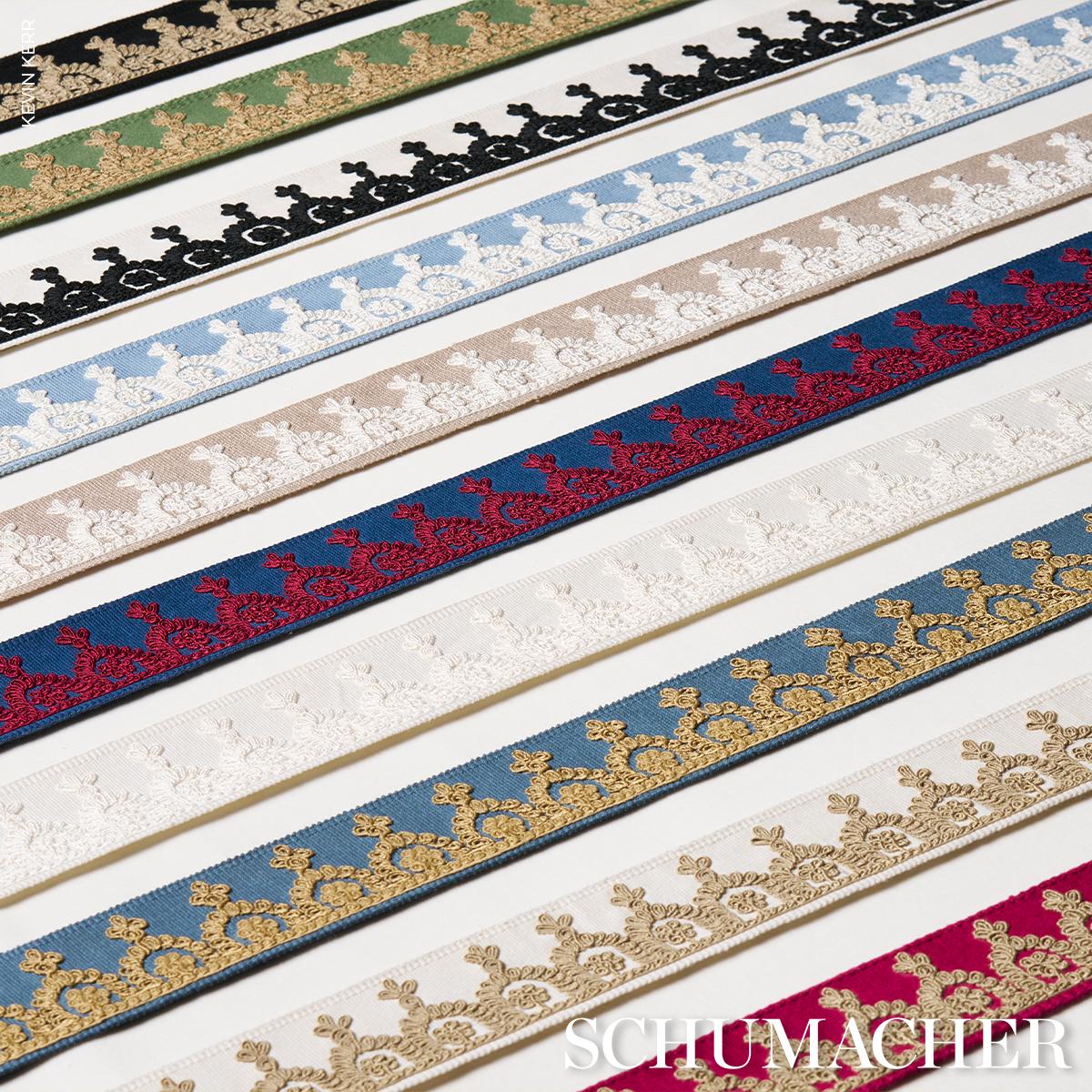 Noelia Embroidered Tape - Ivory Trims | Schumacher
