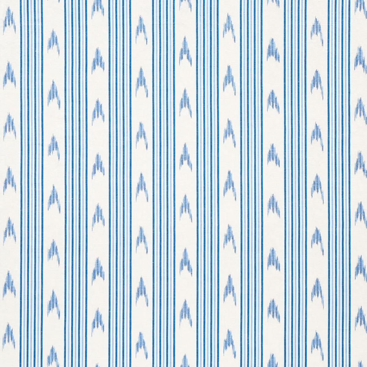 Santa Barbara Ikat - Indigo Fabrics | Schumacher
