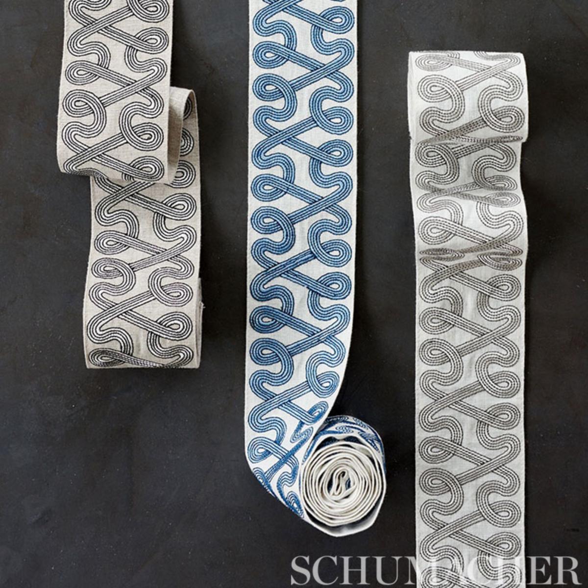 Freeform Embroidered Tape - Sky Trims | Schumacher