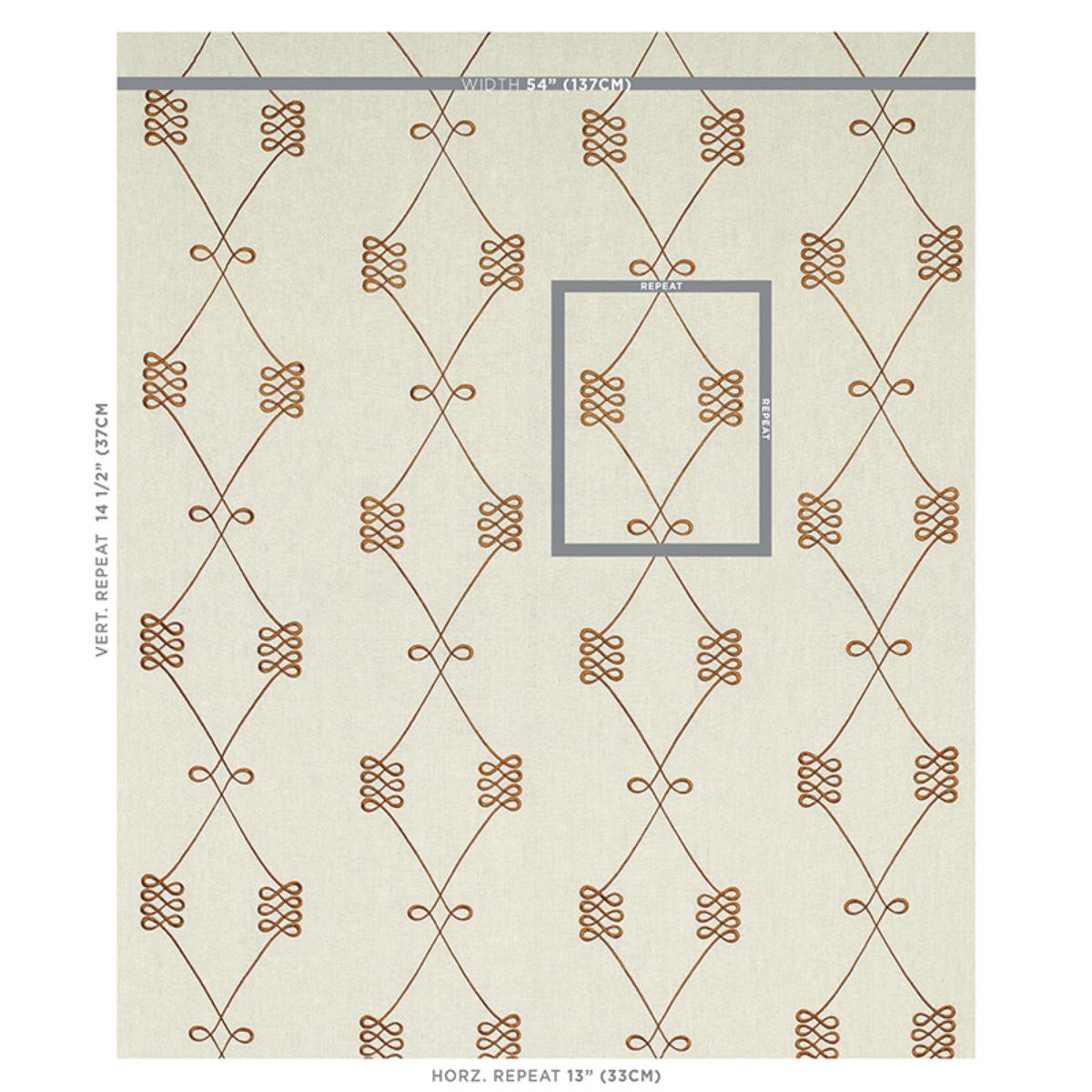 アートジャンキー Floral Kumara CANDIE BOLTON Nicolette Embroidery - Natural Fabrics | Schumacher