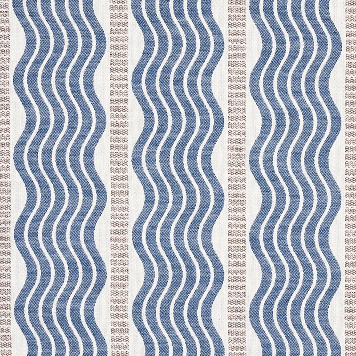 Sina Stripe - Blue Fabrics | Schumacher