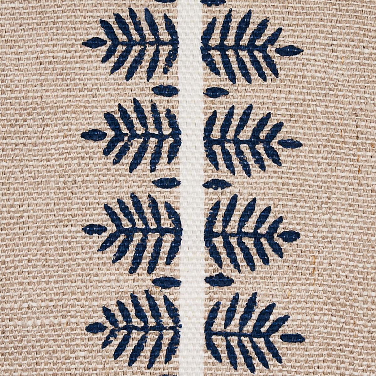 Alva Hand Block Print - Blue Fabrics | Schumacher
