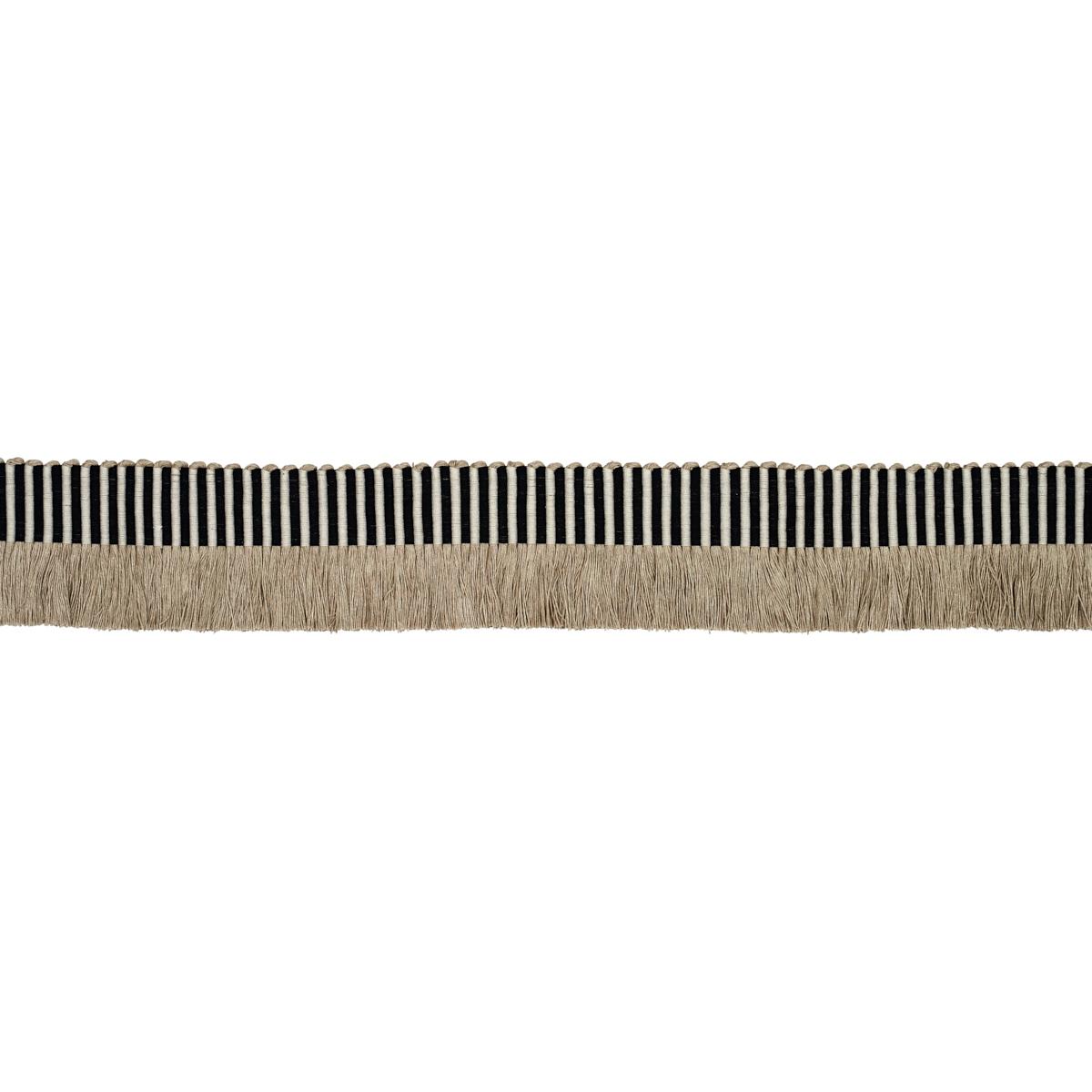 Graphic Fringe - Black Trims | Schumacher