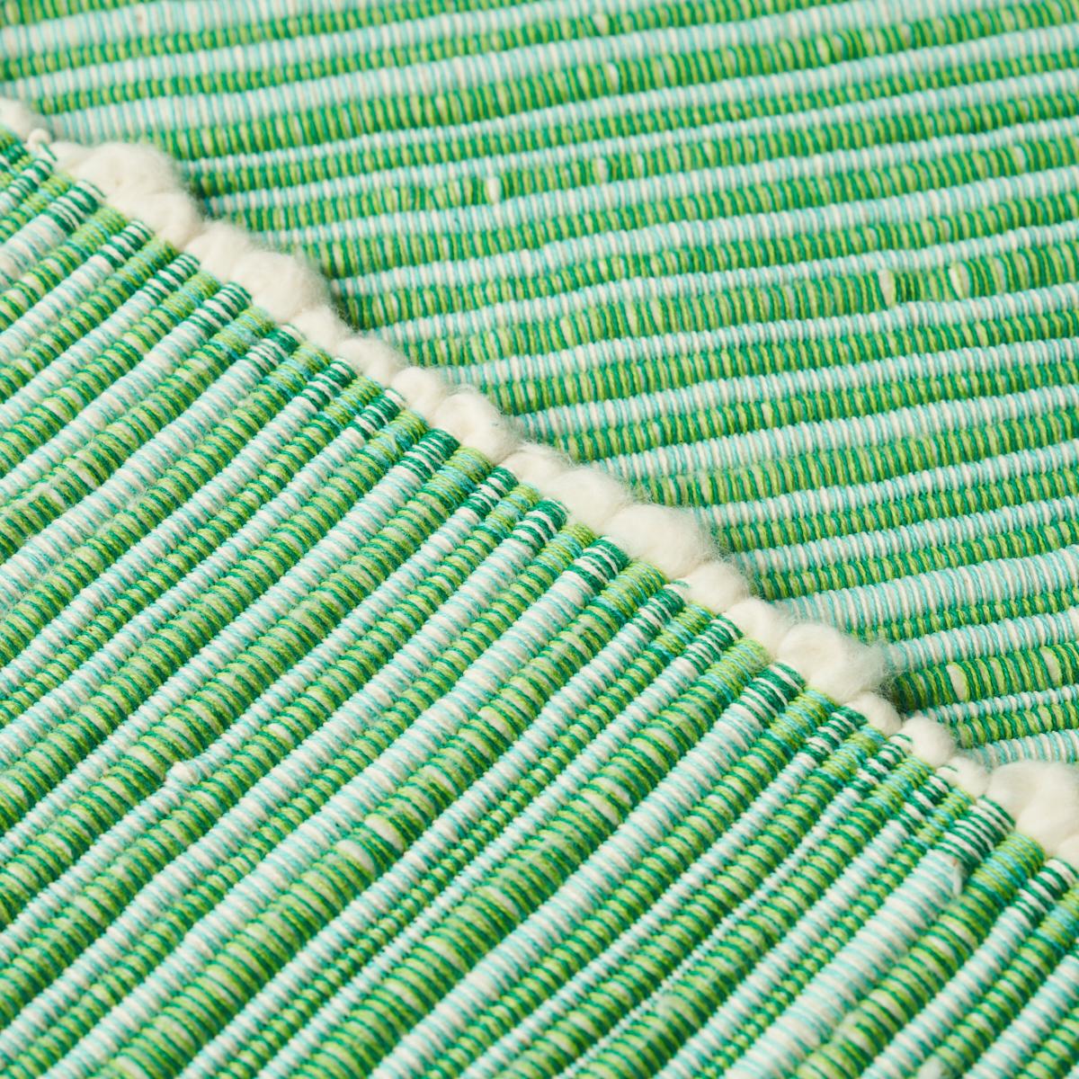 twentieth century fabrics テキスタイル Double-Sided Cotton Dobby Fabric - Green/Blue (SDS3512