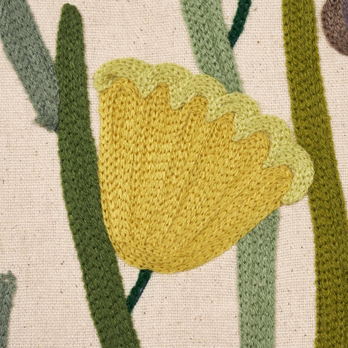 Deco Flower Embroidery - Multi Fabrics | Schumacher