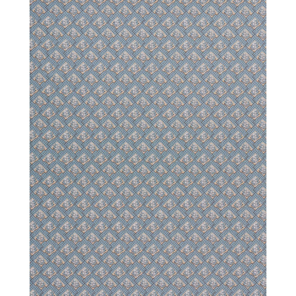 BLEU RUBANページ Blair Silk Épinglé - Worcester Blue Fabrics | Schumacher