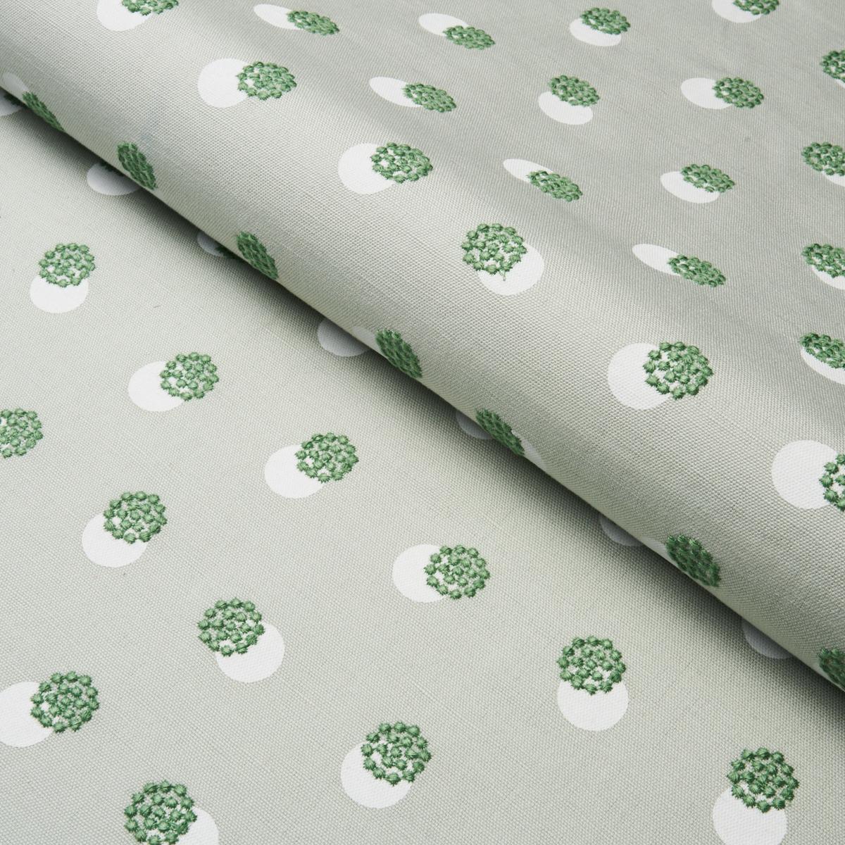 Taylor Embroidery - Green Fabrics | Schumacher
