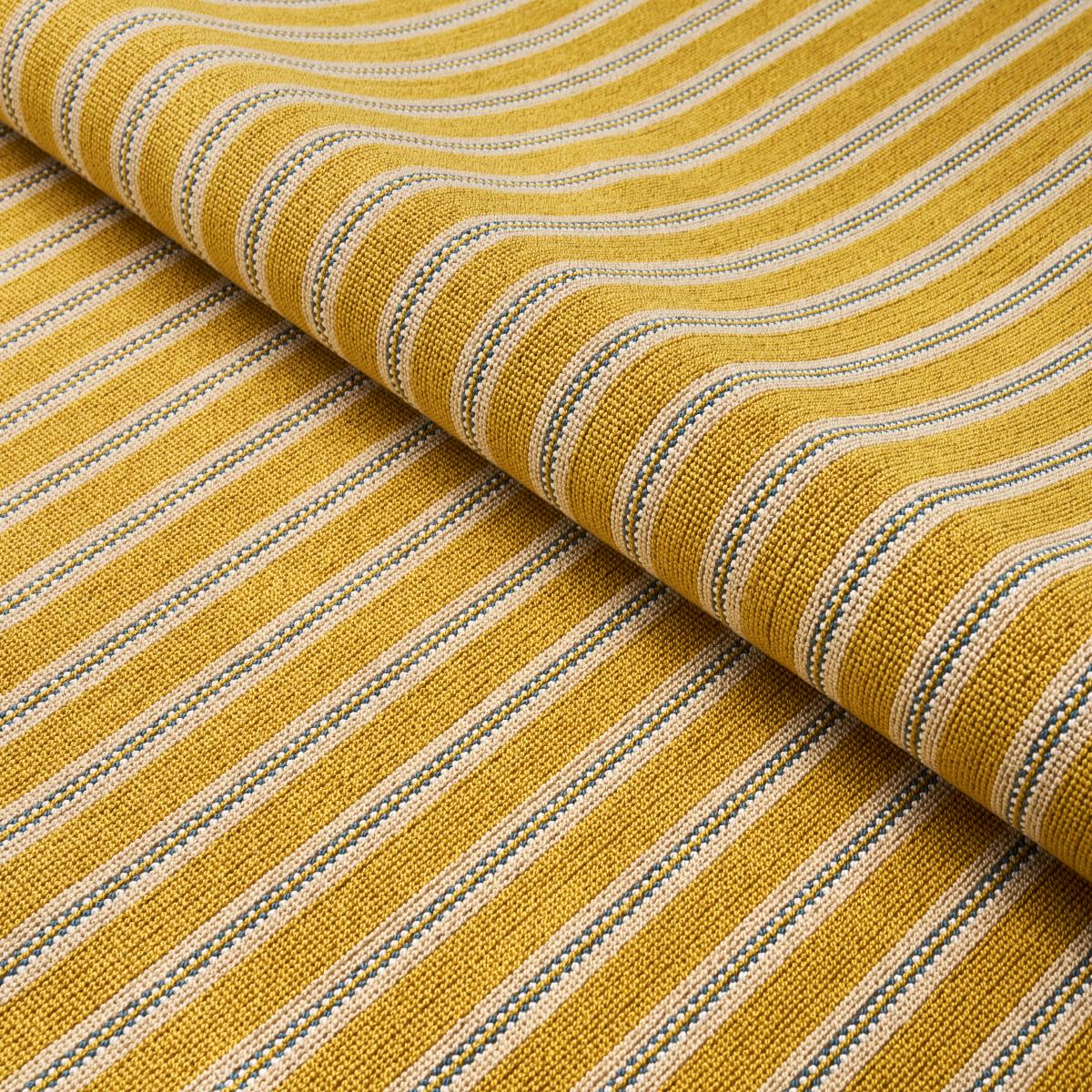 Benson Stripe Épinglé - Saffron Fabrics | Schumacher