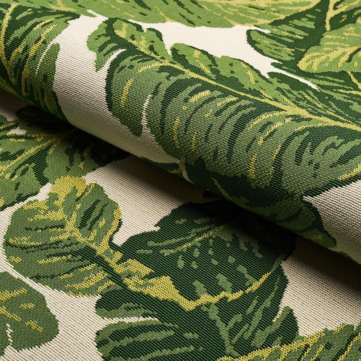 Tropical Leaf Indoor/Outdoor - Green Fabrics | Schumacher