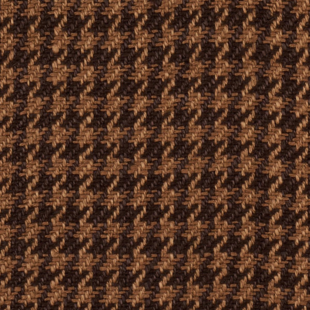 Lotti Linen Houndstooth - Brown Fabrics | Schumacher