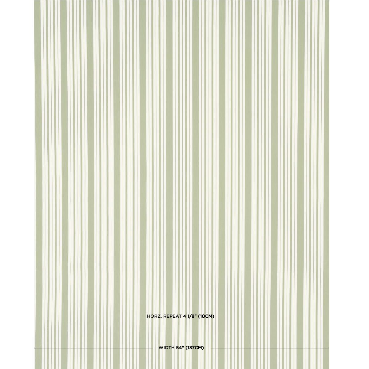 Markie Stripe - Leaf Green Fabrics | Schumacher
