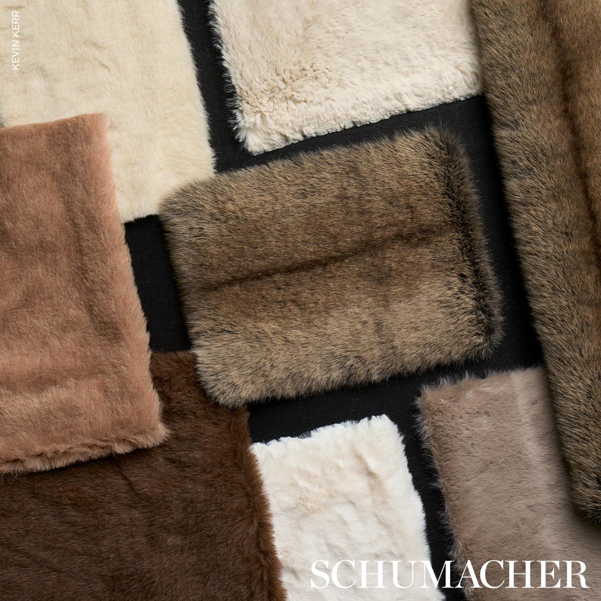 Timberline Faux Fur - Ivory Fabrics | Schumacher