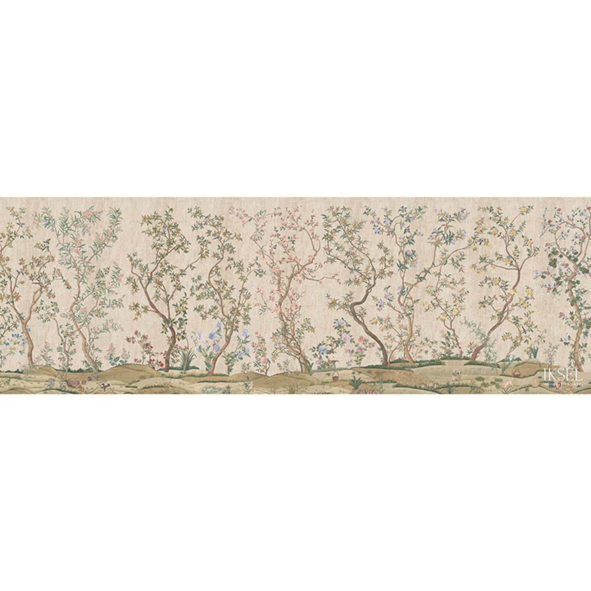 ガブリエル・ペレル　フランス風景画 Imperial Garden - Crackled Beige Wallpapers | Schumacher