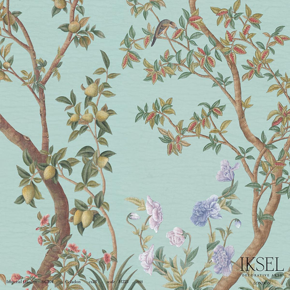 Imperial Garden - Celadon Wallpapers | Schumacher