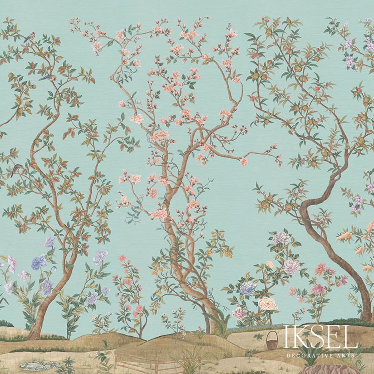   シェルバーン　XS Imperial Garden - Bone Wallpapers | Schumacher