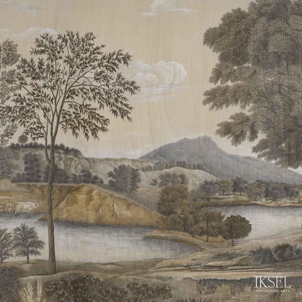 Arcadian Promenade - Sepia Tones Wallpapers | Schumacher