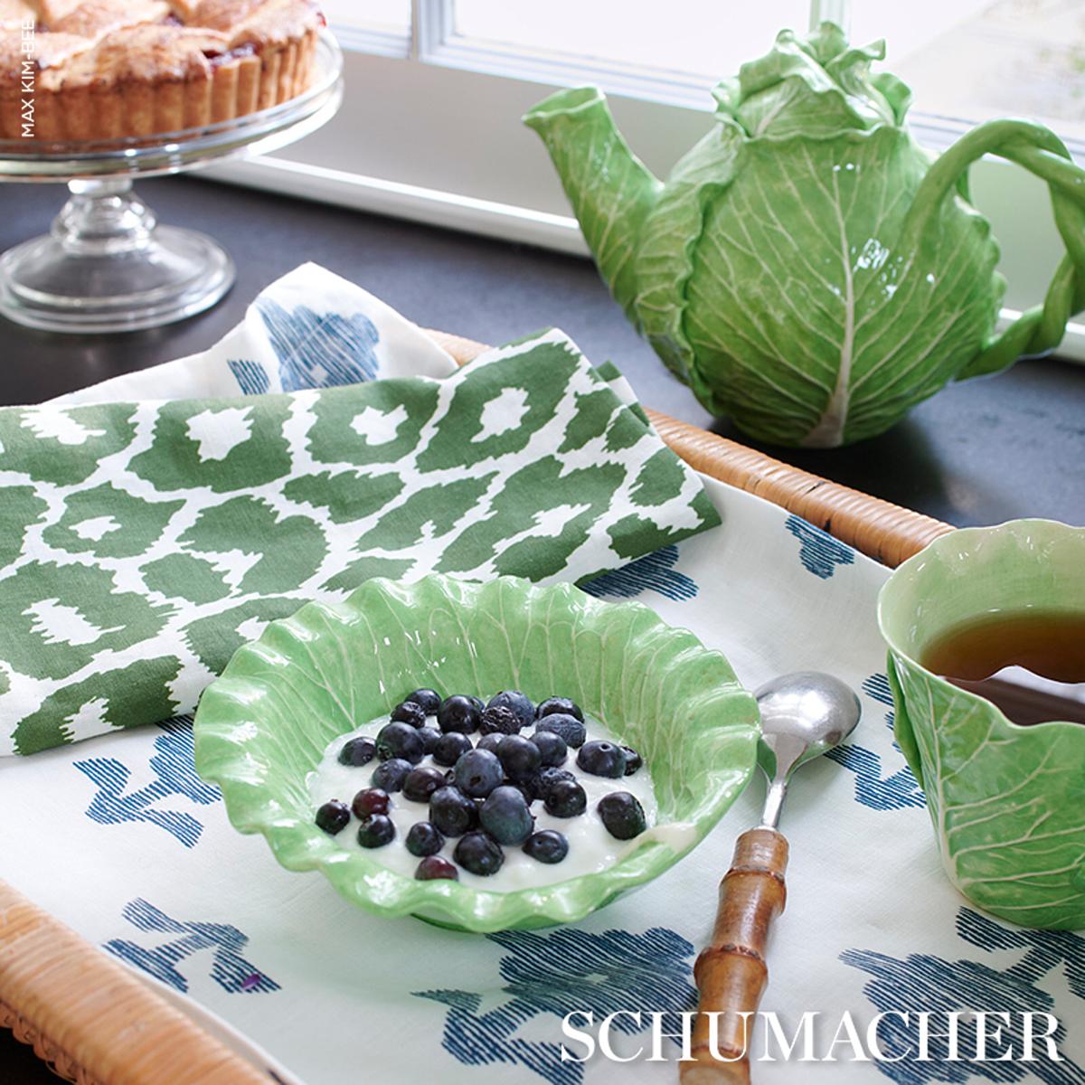 Iconic Leopard Napkin, Set Of 4 - Green Pillows & Accessories