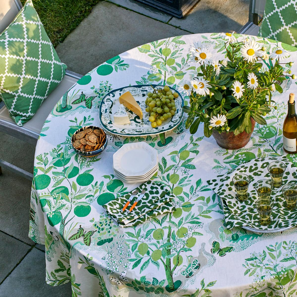 Iconic Leopard Napkin, Set Of 4 - Green Pillows & Accessories