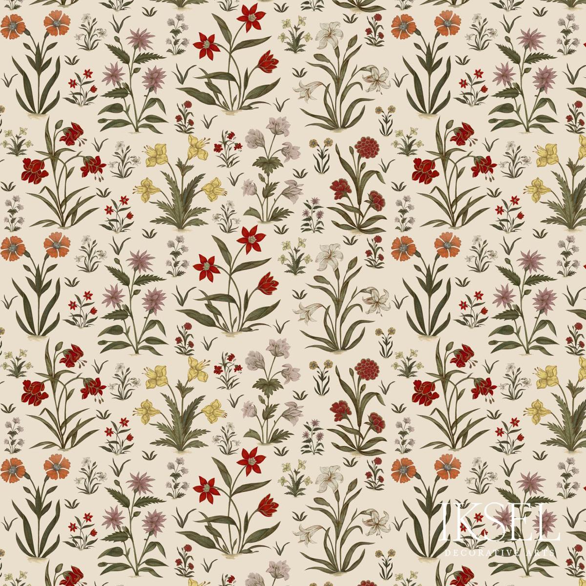 Lochie - vintage  サーマル flowers Lochie - usa flower thermal 花柄サーマルカットソーブルー古着