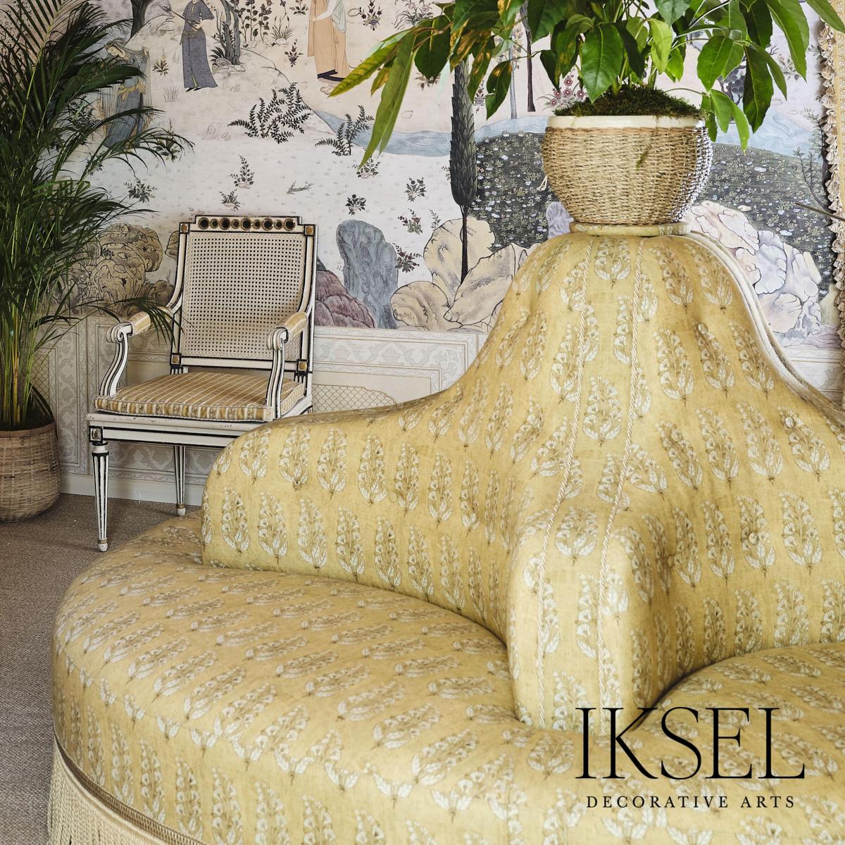 Safavid Boteh - Gold Fabrics | Schumacher
