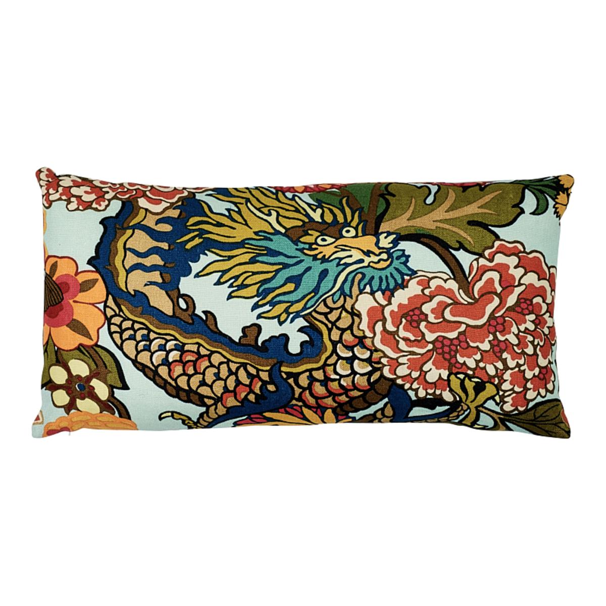Chiang Mai Dragon Pillow - Aquamarine Pillows & Accessories