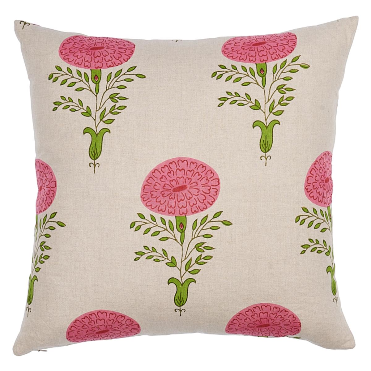 Marigold Pillow - Pink Pillows & Accessories | Schumacher