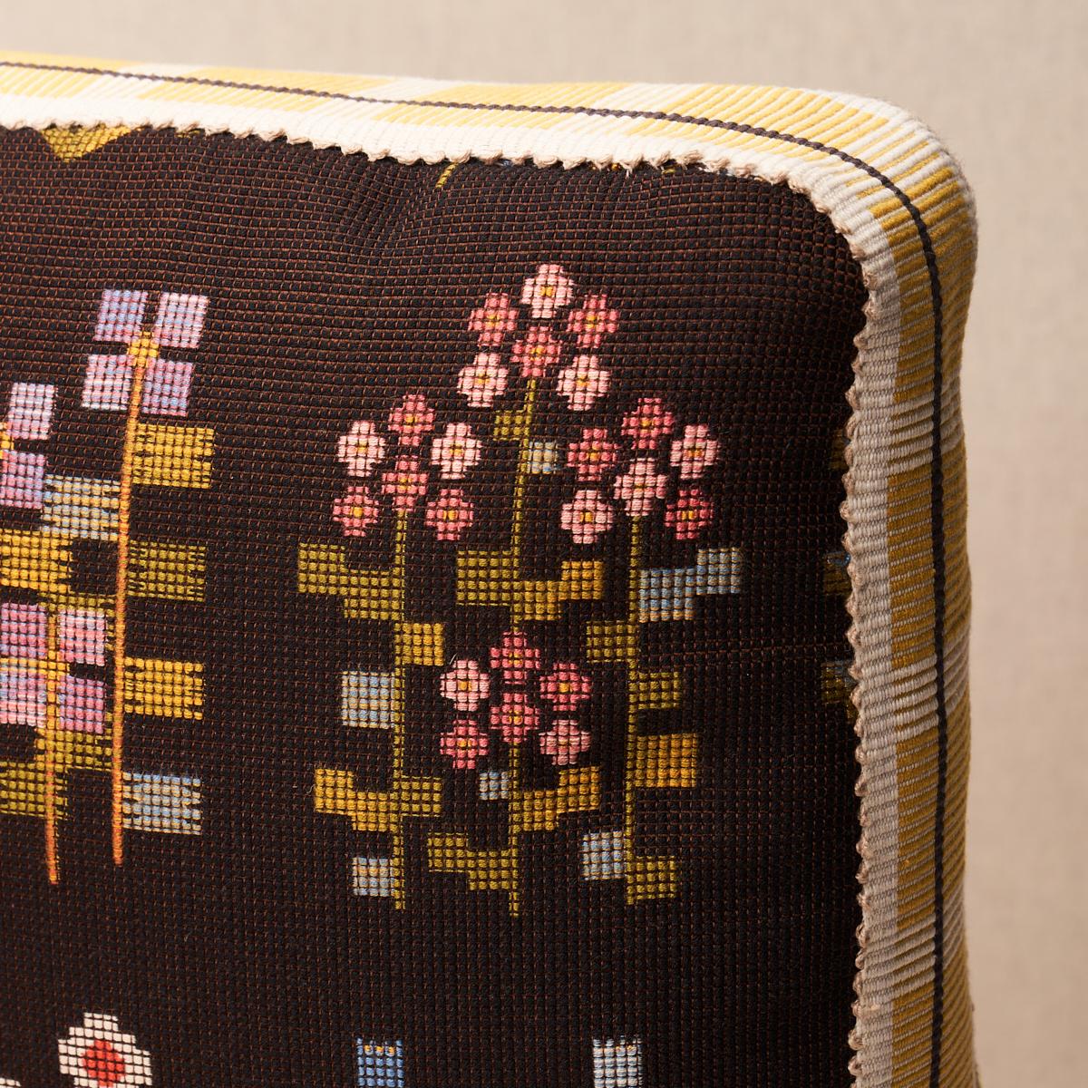 Annika Floral Tapestry Box Pillow - Multi On Cocoa Pillows