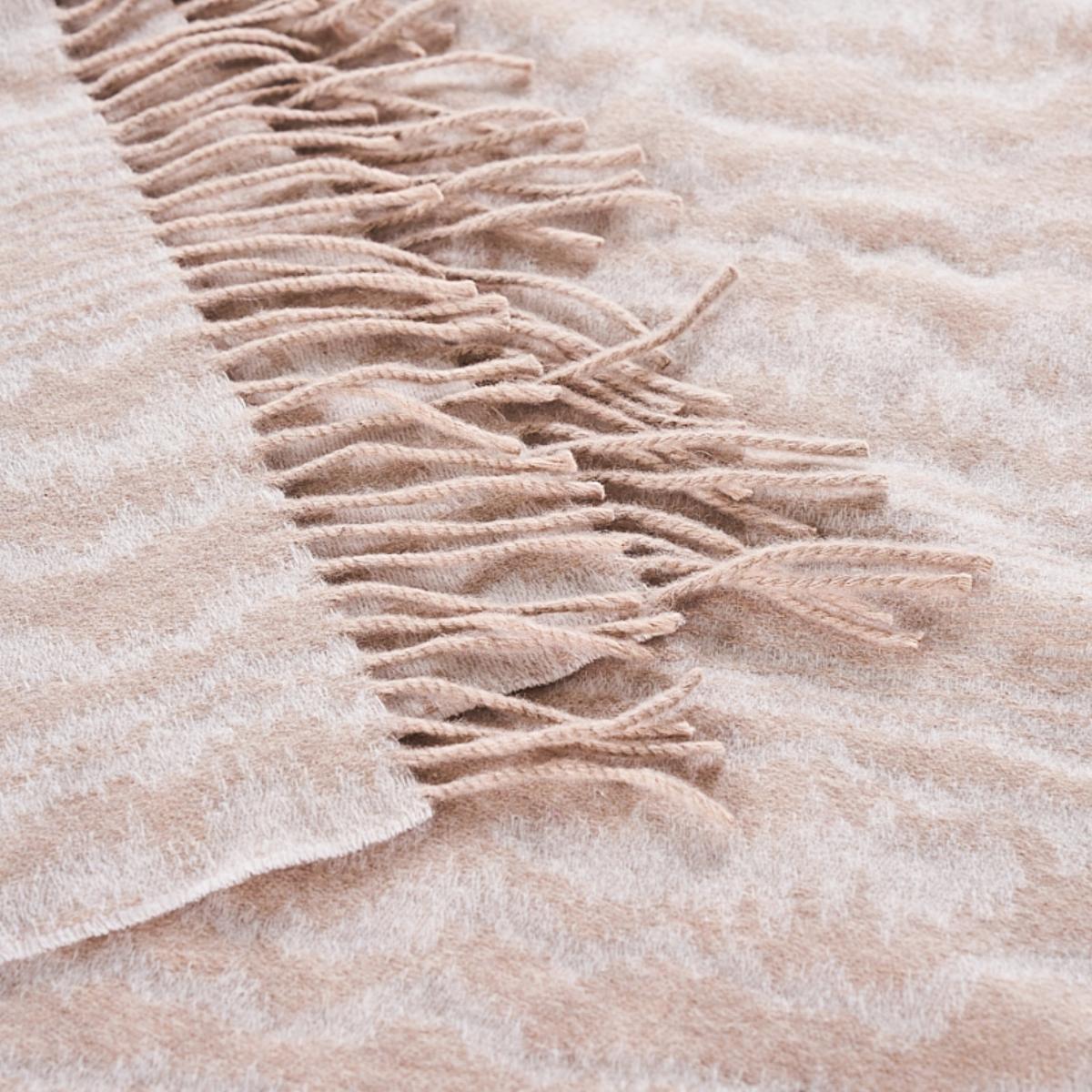 Moire Throw - Cream Pillows & Accessories | Schumacher