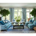 Santa Monica - sssshizuka様◎２点 Santa Monica Ikat - China Blue Fabrics | Schumacher